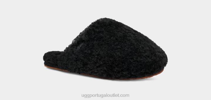 preto slide maxi encaracolado UGG 20TJ585 mulheres