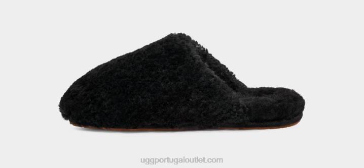 preto slide maxi encaracolado UGG 20TJ585 mulheres