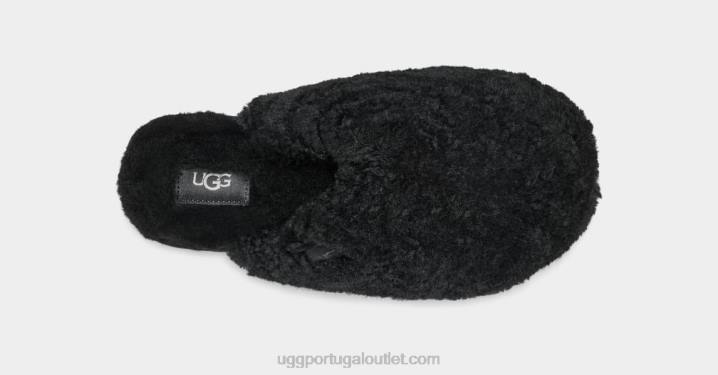 preto slide maxi encaracolado UGG 20TJ585 mulheres