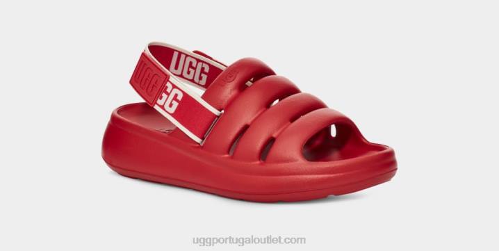 samba vermelho esporte sim deslize UGG 20TJ444 mulheres