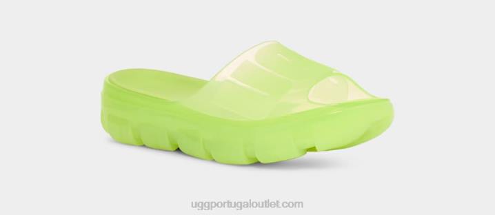verde claro slide de gelatina transparente UGG 20TJ399 mulheres