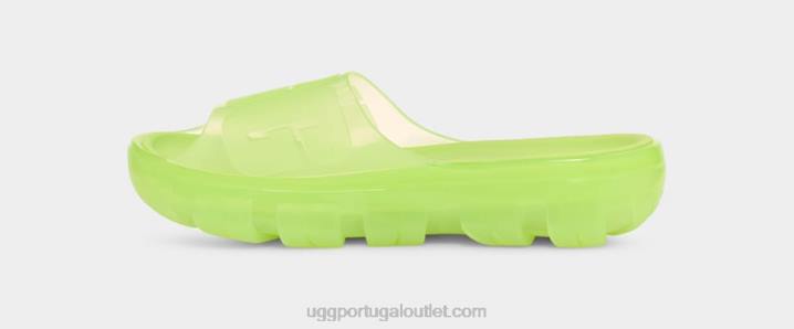 verde claro slide de gelatina transparente UGG 20TJ399 mulheres