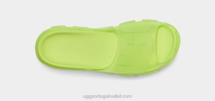 verde claro slide de gelatina transparente UGG 20TJ399 mulheres
