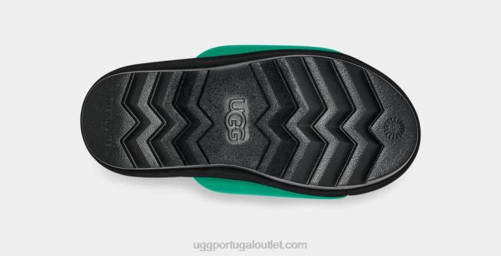 verde esmeralda/preto maxi slide gráfico UGG 20TJ758 mulheres