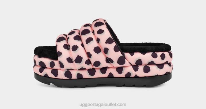 vieira rosa maxi slide estampa de chita UGG 20TJ2139 mulheres