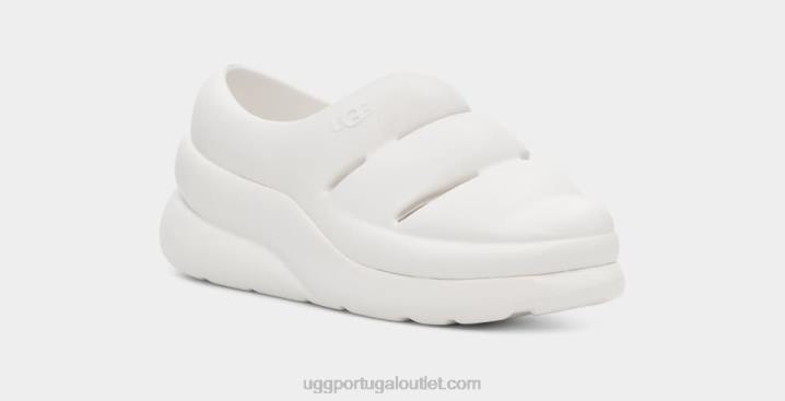 Branco brilhante esporte sim tamanco UGG 20TJ2118 mulheres