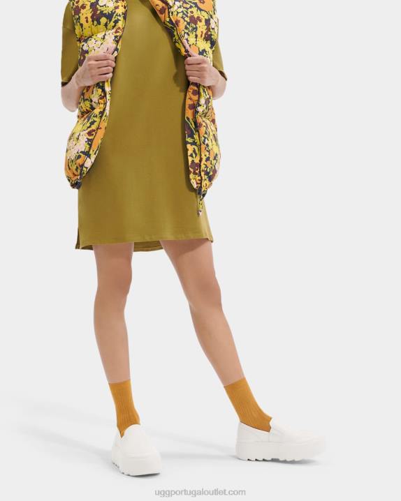 Branco brilhante mega deslizamento marin UGG 20TJ10 mulheres