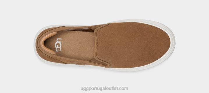 castanha alameda deslizamento em camurça UGG 20TJ24 mulheres