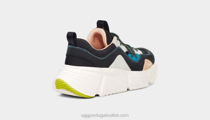 preto multi couro de renda calle UGG 20TJ2151 mulheres