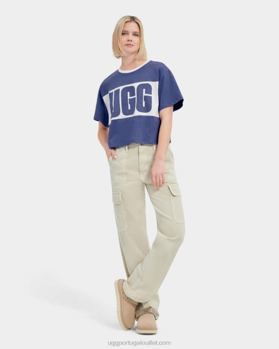 Moonstone t-shirt com logótipo colorblocked jordene UGG 20TJ2165 mulheres