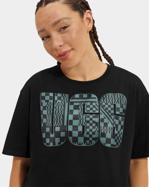 alcatrão camiseta com logo cropped thahlia UGG 20TJ1083 mulheres