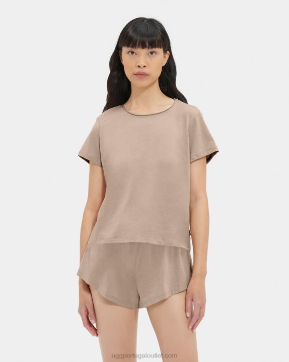 bronzeado leve camiseta perline UGG 20TJ1239 mulheres
