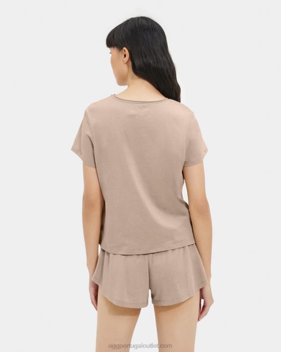 bronzeado leve camiseta perline UGG 20TJ1239 mulheres