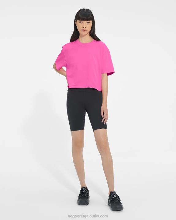 caramelo rosa camiseta cortada tana UGG 20TJ2232 mulheres