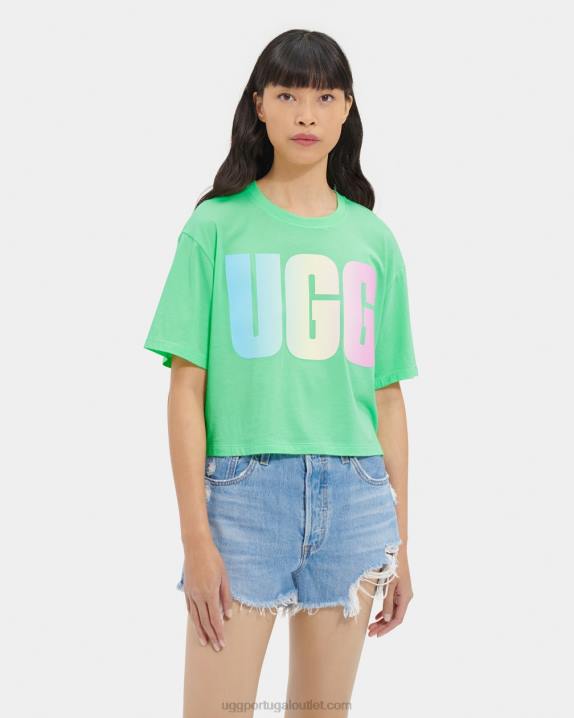 grama camiseta com logo cropped Pattie UGG 20TJ1257 mulheres