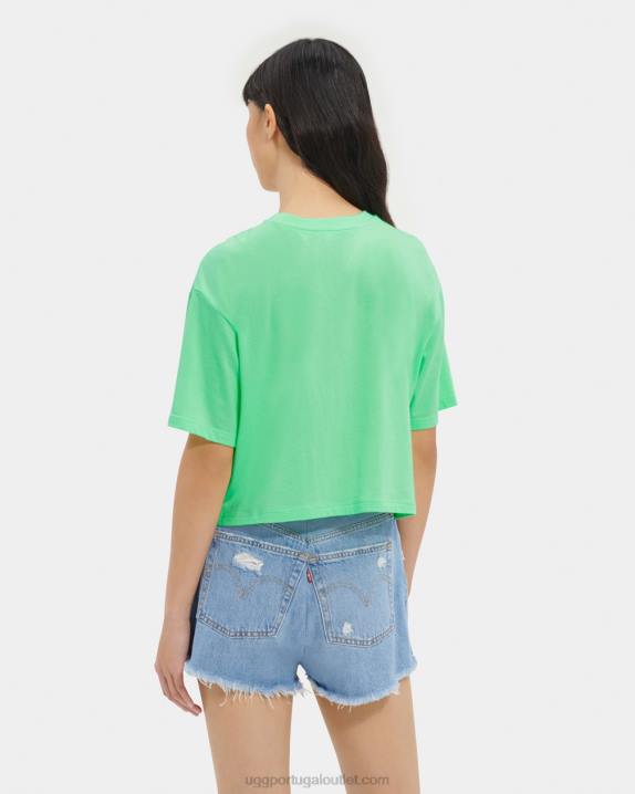 grama camiseta com logo cropped Pattie UGG 20TJ1257 mulheres