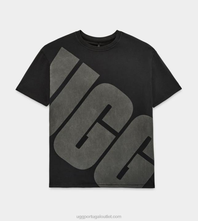 preto/carvão camiseta logo jacqueline UGG 20TJ1321 mulheres