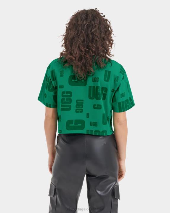 verde esmeralda dispersão de camiseta cortada bretanha UGG 20TJ2286 mulheres