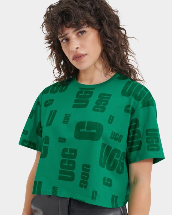 verde esmeralda dispersão de camiseta cortada bretanha UGG 20TJ2286 mulheres
