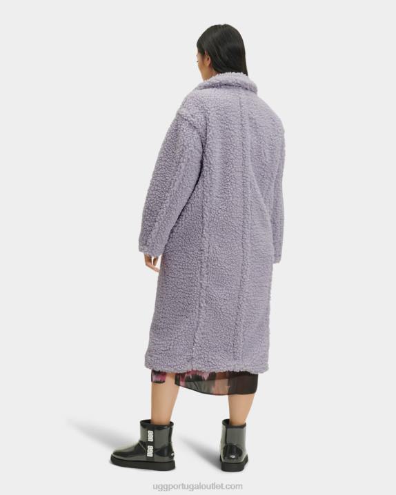cinza nublado casaco longo de pelúcia gertrude UGG 20TJ168 mulheres