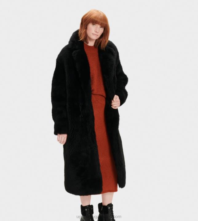 preto Esme casaco longo de lã UGG 20TJ1174 mulheres