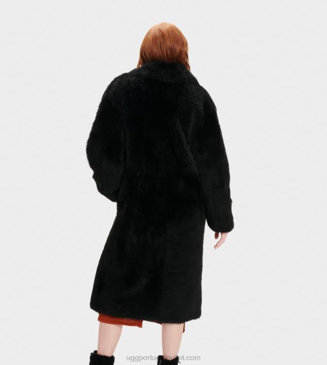 preto Esme casaco longo de lã UGG 20TJ1174 mulheres
