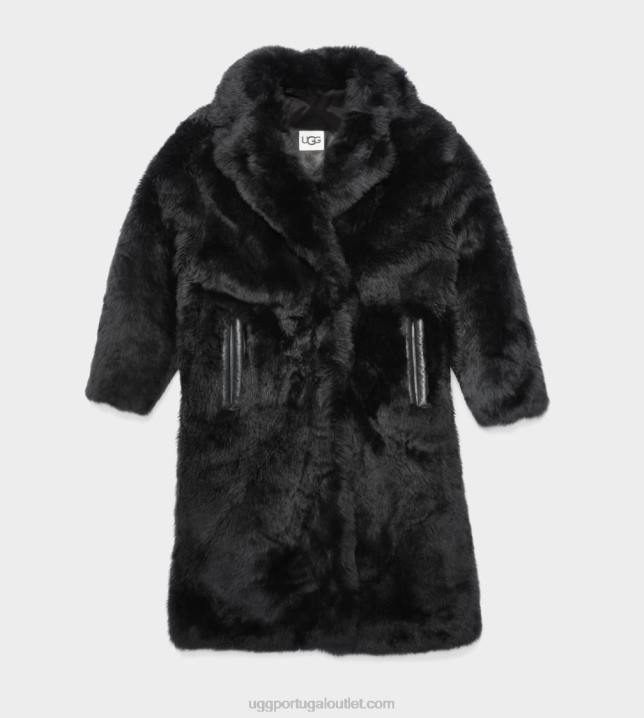 preto Esme casaco longo de lã UGG 20TJ1174 mulheres