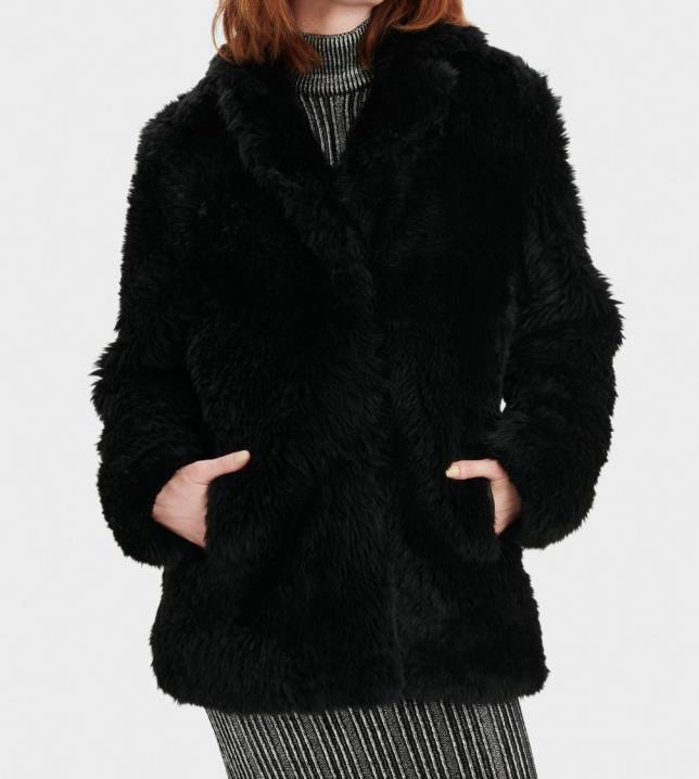 preto casaco curto lianna UGG 20TJ1172 mulheres