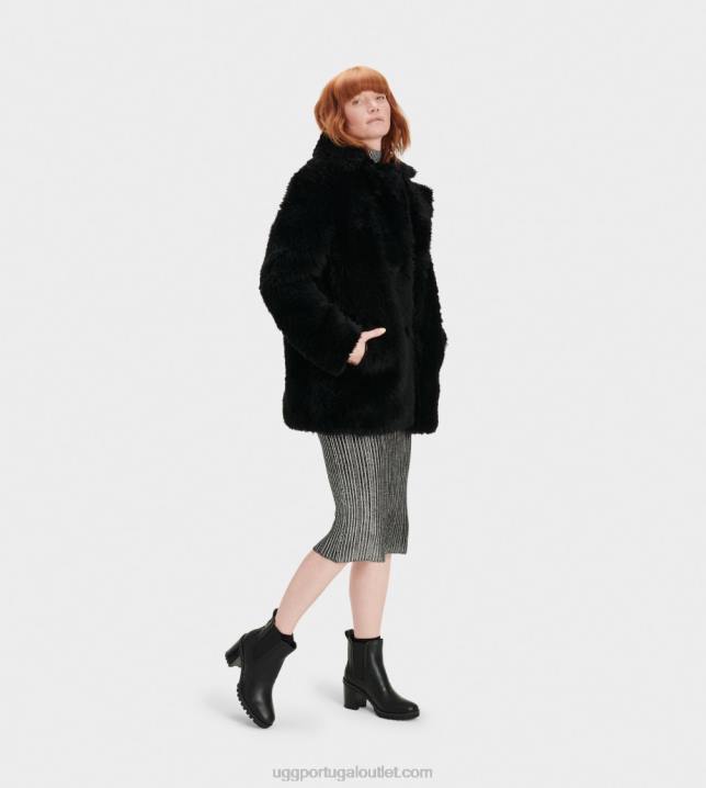 preto casaco curto lianna UGG 20TJ1172 mulheres