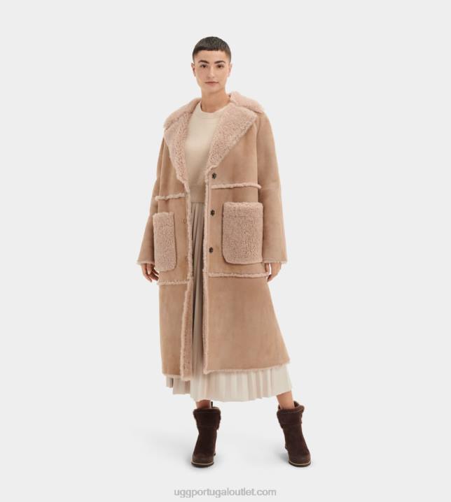 sândalo casaco de pele de carneiro fayre twinface UGG 20TJ1169 mulheres