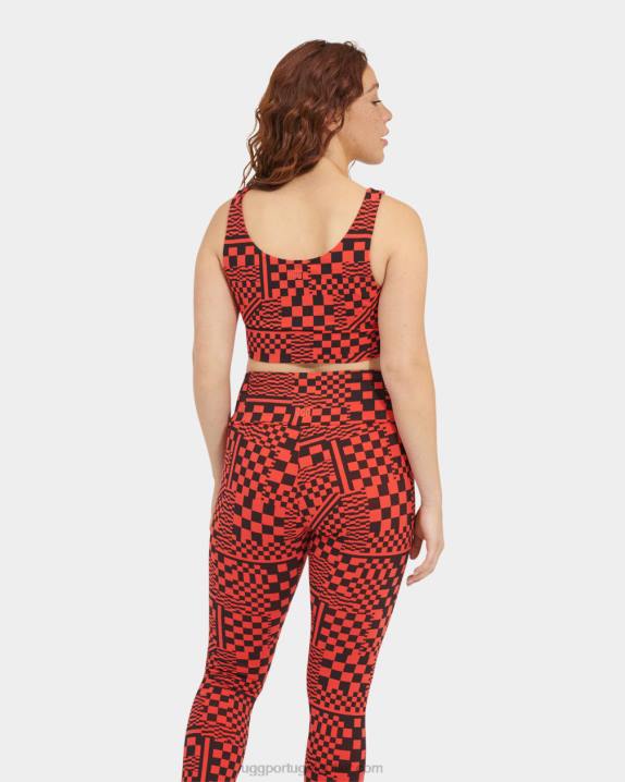 cheques inflamados/pretos sutiã zayley UGG 20TJ1263 mulheres