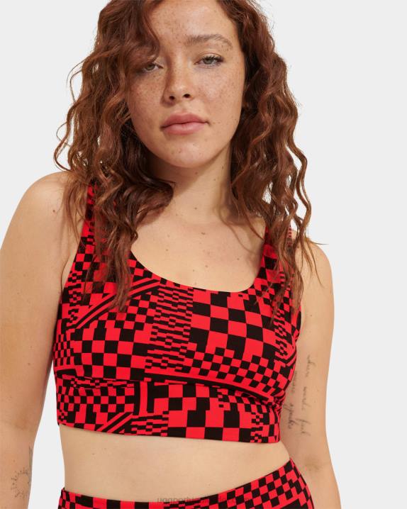 cheques inflamados/pretos sutiã zayley UGG 20TJ1263 mulheres