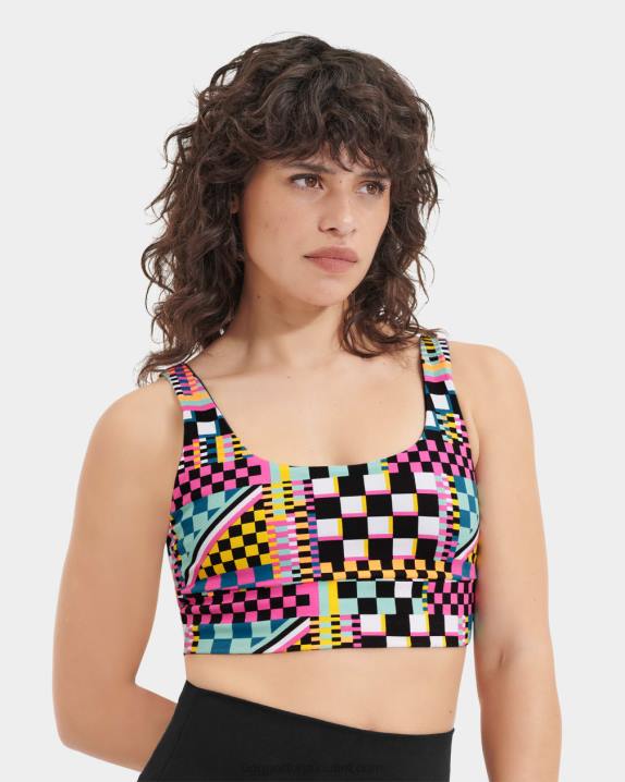 cheques múltiplos pretos sutiã zayley UGG 20TJ1264 mulheres