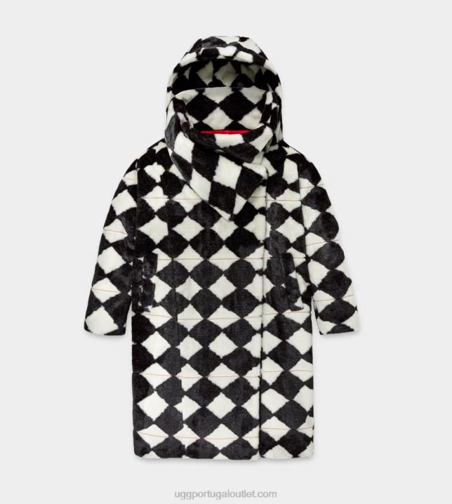Preto branco x tschabalala jaqueta autodiamante UGG 20TJ2069 mulheres