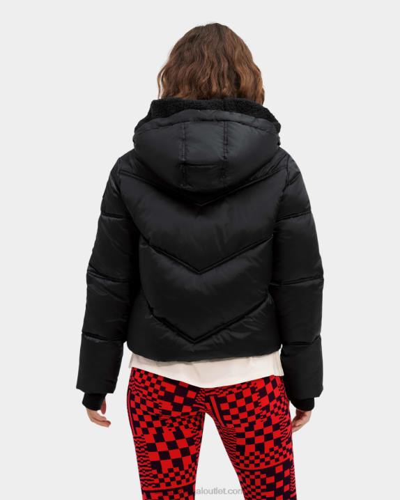 alcatrão jaqueta puffer cropped ronney UGG 20TJ2072 mulheres