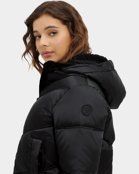 alcatrão jaqueta puffer cropped ronney UGG 20TJ2072 mulheres