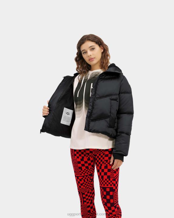 alcatrão jaqueta puffer cropped ronney UGG 20TJ2072 mulheres