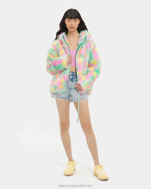 aura de limão jaqueta de pele sintética cravo aura UGG 20TJ94 mulheres