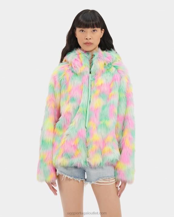 aura de limão jaqueta de pele sintética cravo aura UGG 20TJ94 mulheres