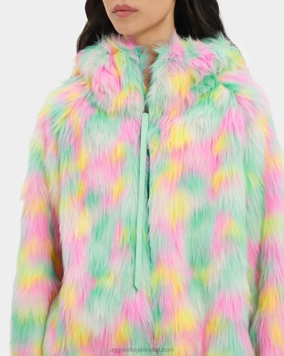 aura de limão jaqueta de pele sintética cravo aura UGG 20TJ94 mulheres