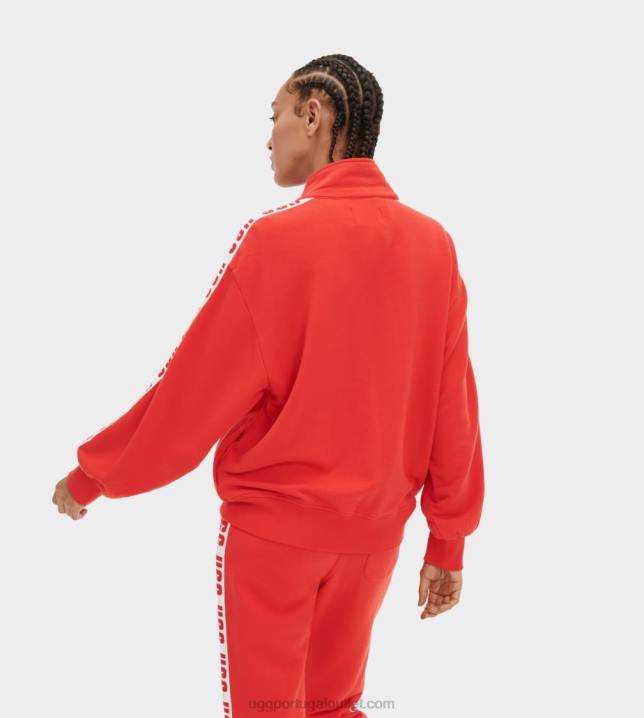 aura vermelha jaqueta de trilha devaneio UGG 20TJ118 mulheres