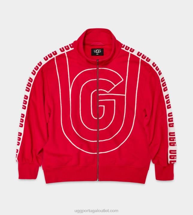 aura vermelha jaqueta de trilha devaneio UGG 20TJ118 mulheres