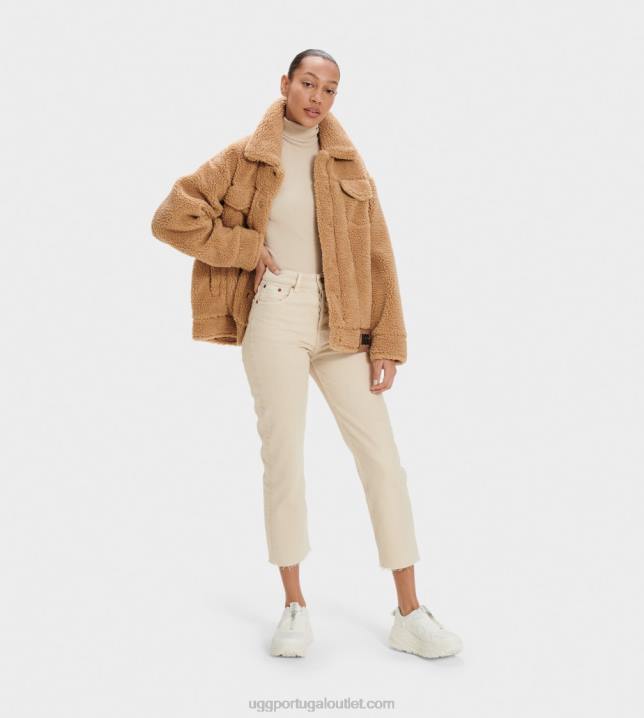 camelo jaqueta trucker frankie sherpa UGG 20TJ989 mulheres