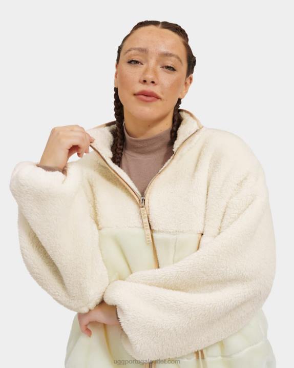 creme jaqueta sherpa marlene ii UGG 20TJ1014 mulheres