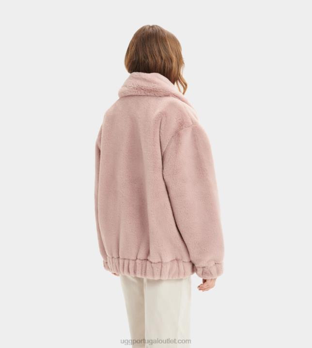 fulvo kianna jaqueta de pele falsa UGG 20TJ1164 mulheres