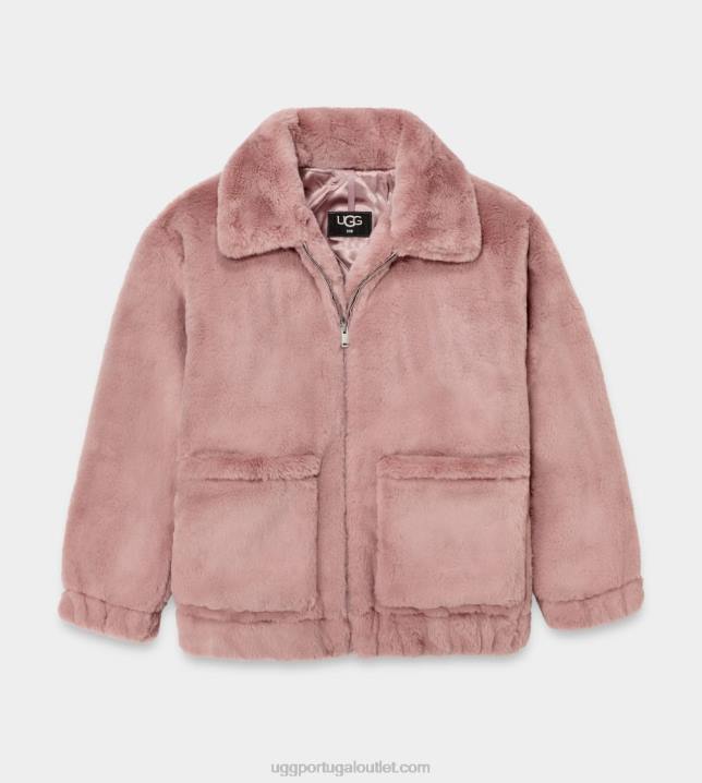 fulvo kianna jaqueta de pele falsa UGG 20TJ1164 mulheres