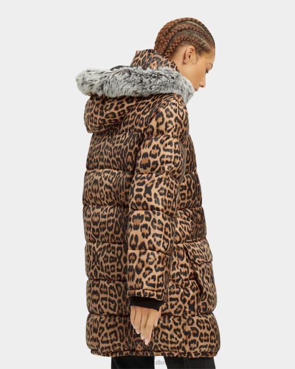 leopardo ozzy jaqueta de comprimento médio UGG 20TJ1178 mulheres