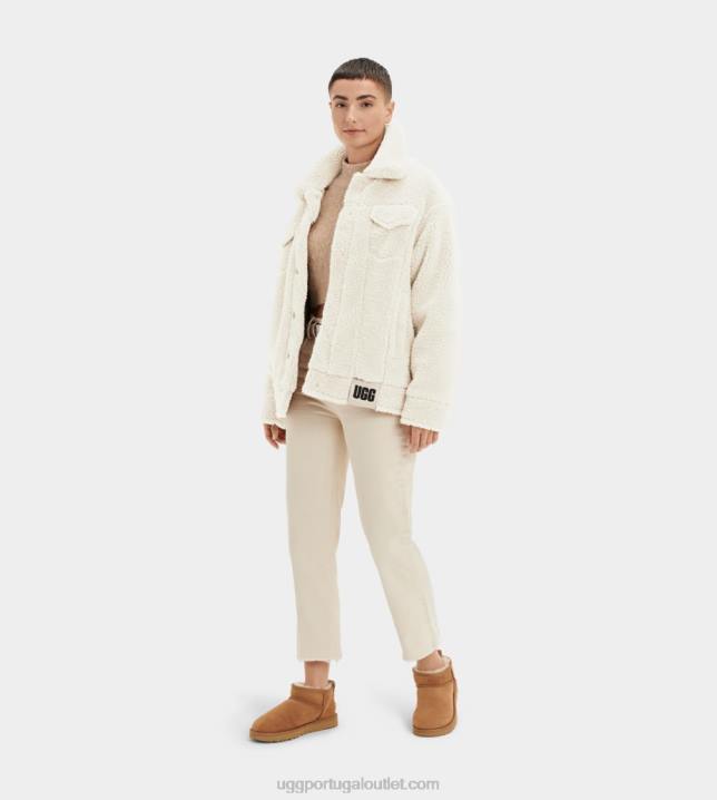 natural jaqueta trucker frankie sherpa UGG 20TJ1160 mulheres