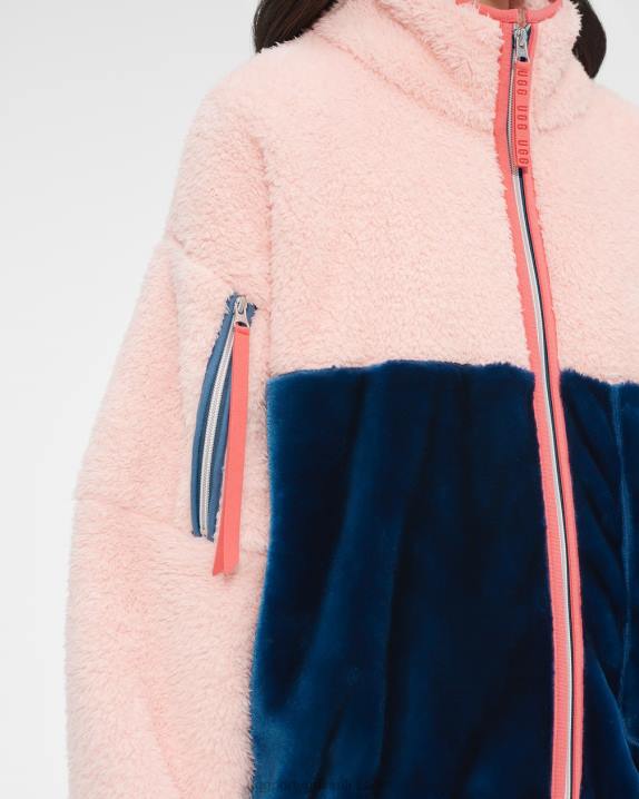 opala rosa/azul honra jaqueta sherpa marlene UGG 20TJ172 mulheres