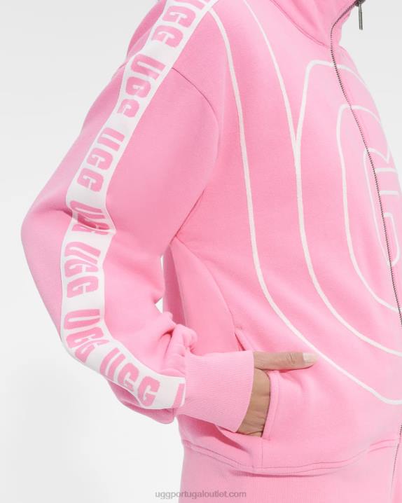 sachê rosa jaqueta de trilha devaneio UGG 20TJ1313 mulheres